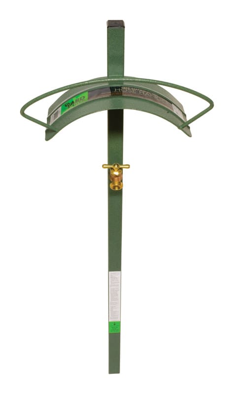 Yard Butler HCF-3 150 ft. Green Free Standing Hose Hanger with Faucet