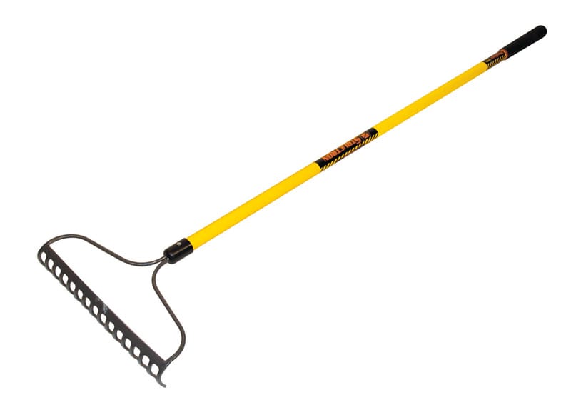 Structron 42366 S800 SuperDuty 66 in. 16 Tine Steel Bow Rake Fiberglass Handle