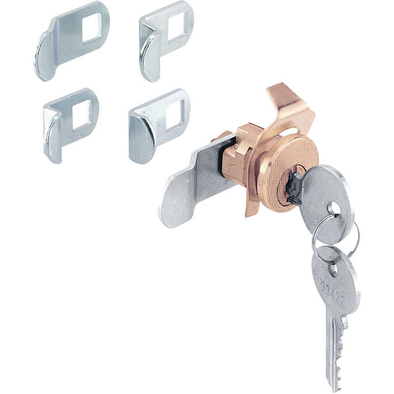Prime-Line S 4634 Brass Plated Steel Counter Clockwise Mailbox Lock For American Device 2