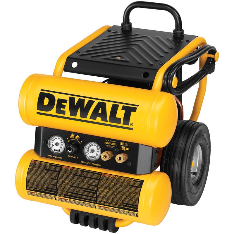 Dewalt D55154 4 gal Twin Stack Portable Air Compressor 125 psi 1.1 HP