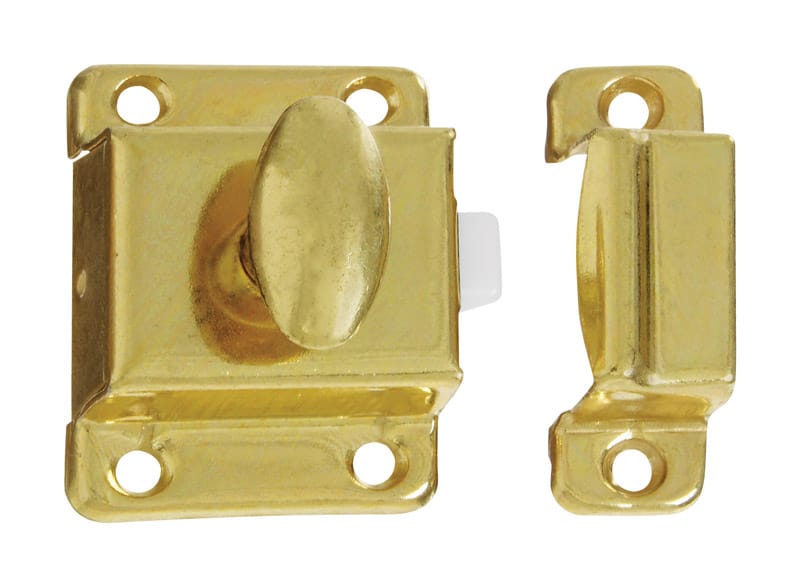 National Hardware N149-625 Bright Brass Gold Steel Cupboard Turn