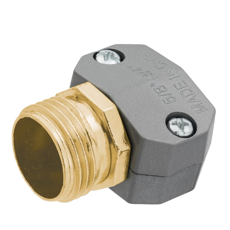 Orbit 56647 5/8 - 3/4 in. Zinc Threaded Male Hose Mender
