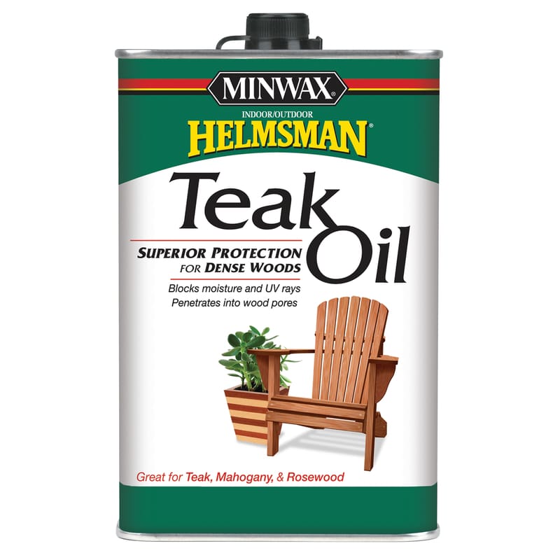 Minwax 671004444 Helmsman Transparent Clear Oil-Based Teak Oil 1 qt