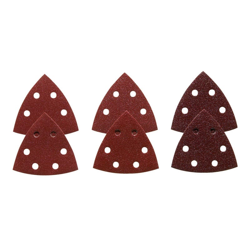 Bosch SDTR000 3-1/2 in. L X 3.75 in. W Assorted Grit Aluminum Oxide Detail Sanding Triangle 6 pk