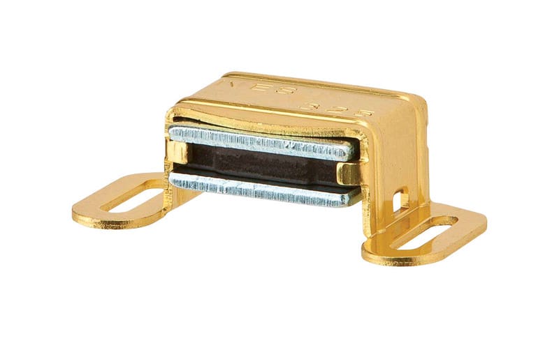 Ives 325A3 0.6 in. H X 3.1 in. W X 1 in. D Polished Brass Aluminum Magnetic Catch