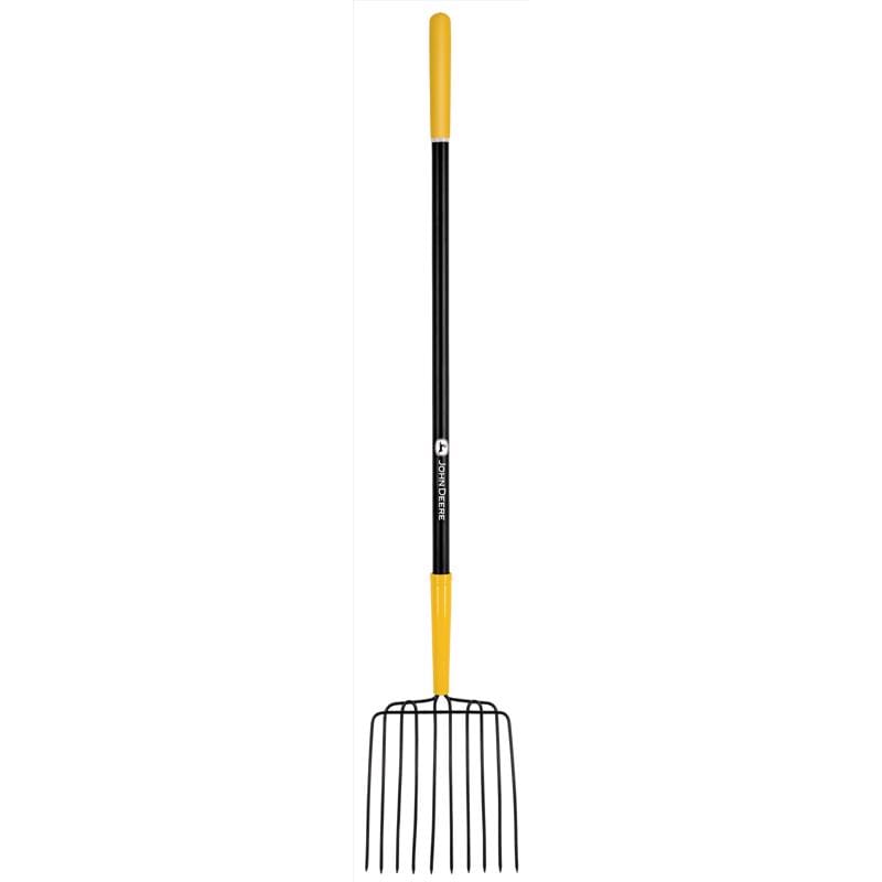 John Deere BPJ-10LF-JD 10 Tine Steel Bedding Fork 48 in. Fiberglass Handle