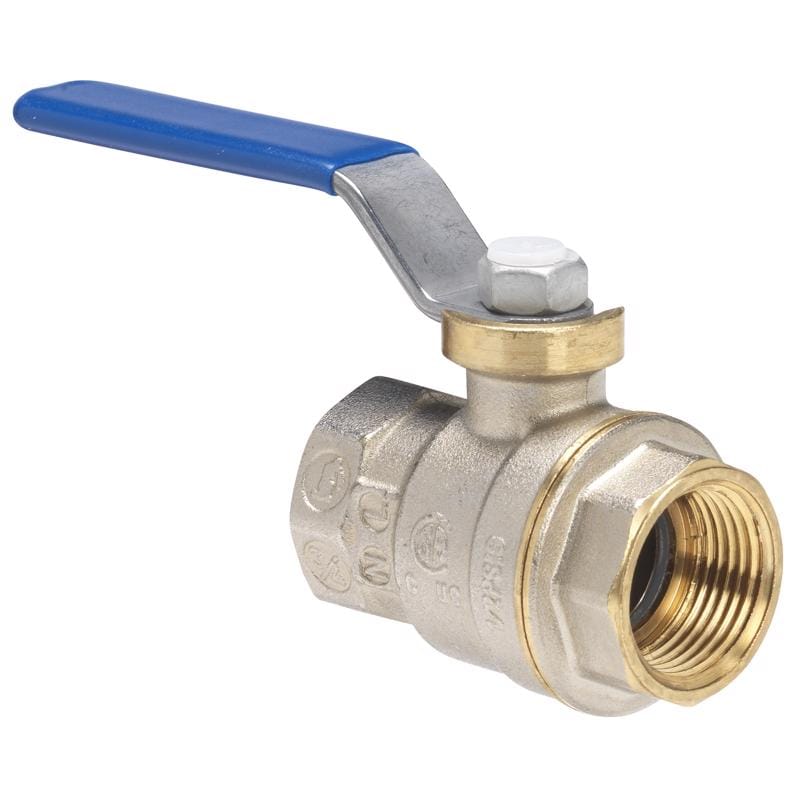 Homewerks 113-2-34 3/4 in. Brass FIP Ball Valve Full Port Quarter-Turn Lever For Water/Oil/Gas