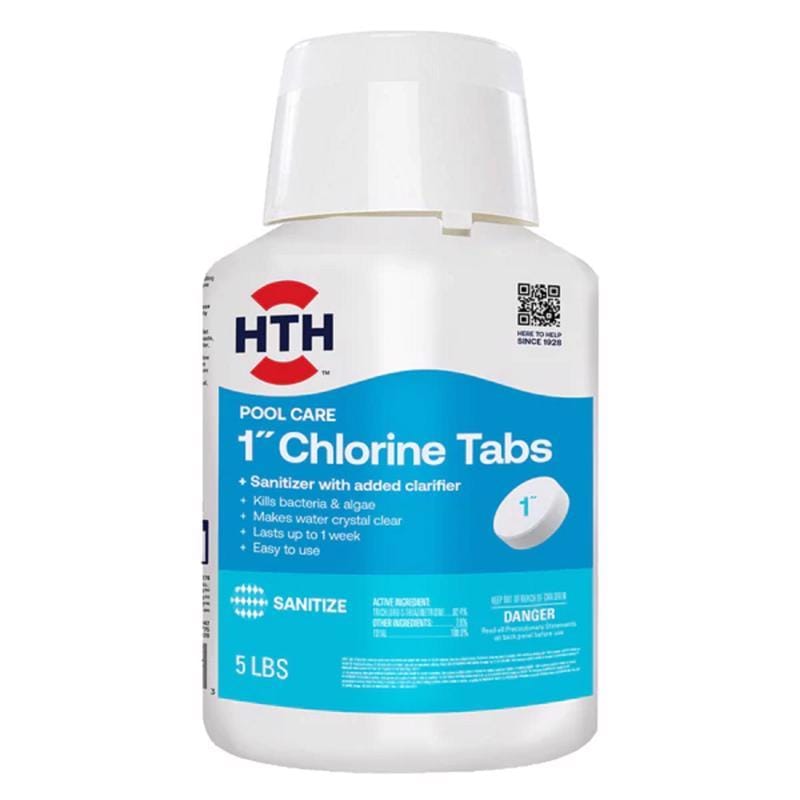 HTH 42047 Pool Care 1" Tablet Chlorinating Chemicals 5 lb