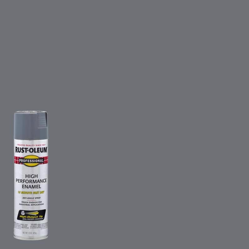 Rust-Oleum 7587838 Professional Gloss Dark Machine Gray Spray Paint 15 oz