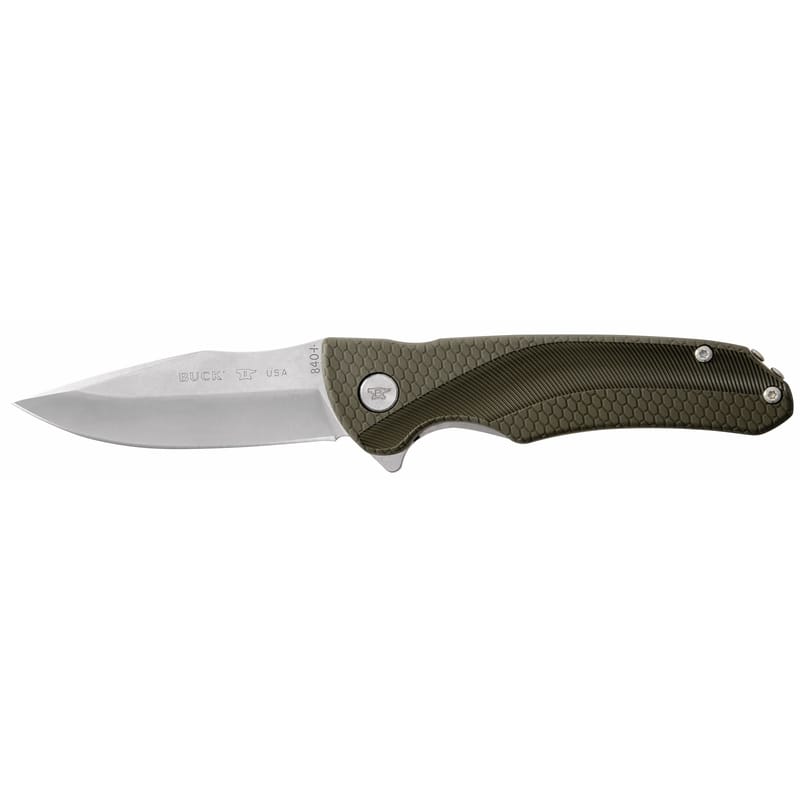 Buck Knives 12059 Sprint Select Green 420 HC Steel > 6 in. Pocket Knife