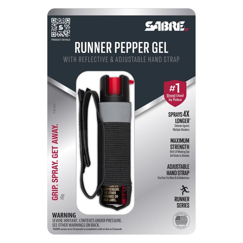 Sabre P-22J-OC-02 Runner Black Plastic Pepper Spray