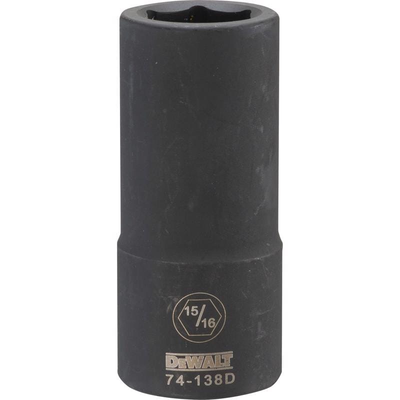 Dewalt DWMT74138OSP 15/16 in. X 3/4 in. drive SAE 6 Point Deep Impact Socket 1 pc