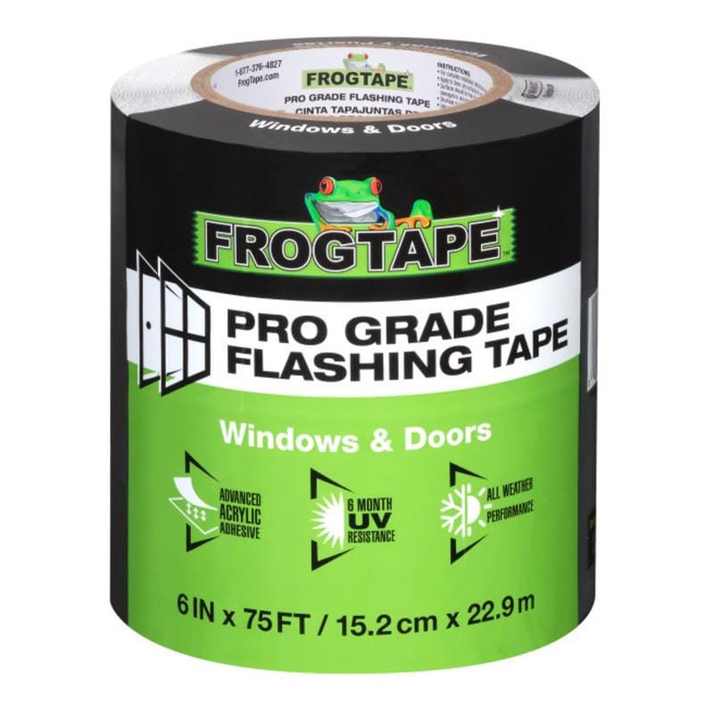 Frogtape 105725 Pro Grade 6 in. W X 75 ft. L Tape Flashing Tape Black