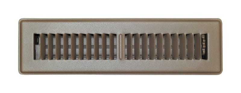Tru Aire C150MB02X14 2 in. H X 14 in. W 2-Way Powder Coat Brown Steel Floor Register