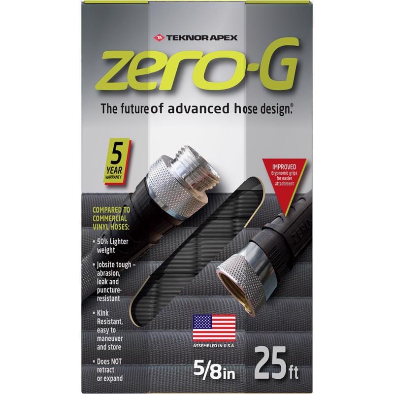 Teknor Apex 4001-25 Zero-G 5/8 in. D X 25 ft. L Heavy Duty Commercial Grade Garden Hose