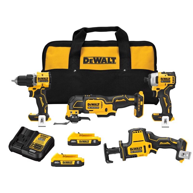 Dewalt DCK486D2 20V MAX ATOMIC Cordless Brushless 4 Tool Combo Kit