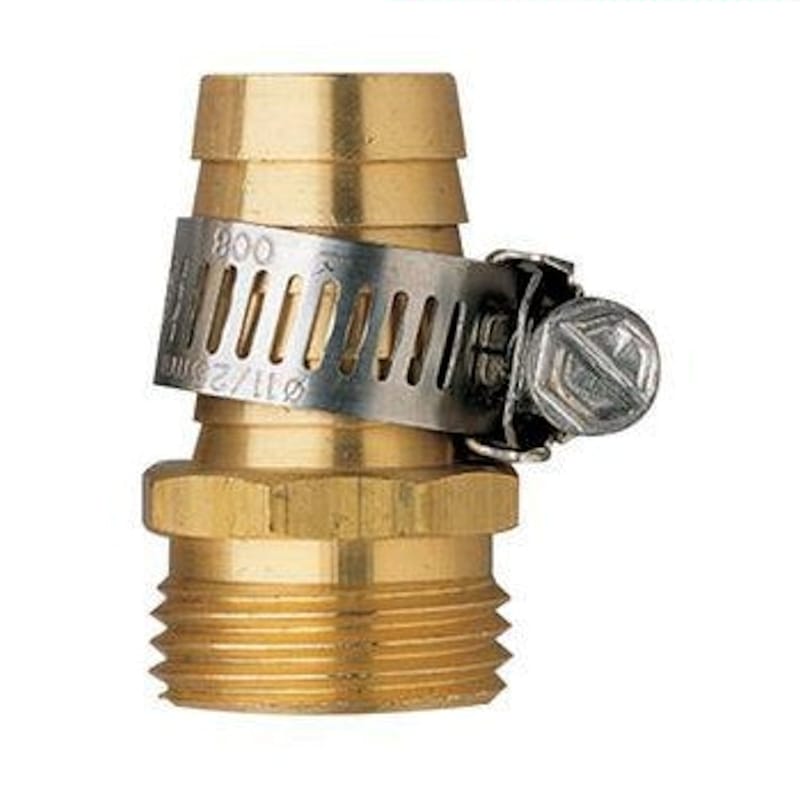 Orbit 58113N 5/8 in. Brass/Stainless Steel Non-Threaded Male Hose Mender
