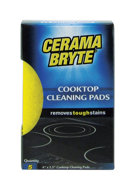 Cerama Bryte 28512 Delicate, Light Duty Cleaning Pad For Cooktop 4 in. L 5 pk