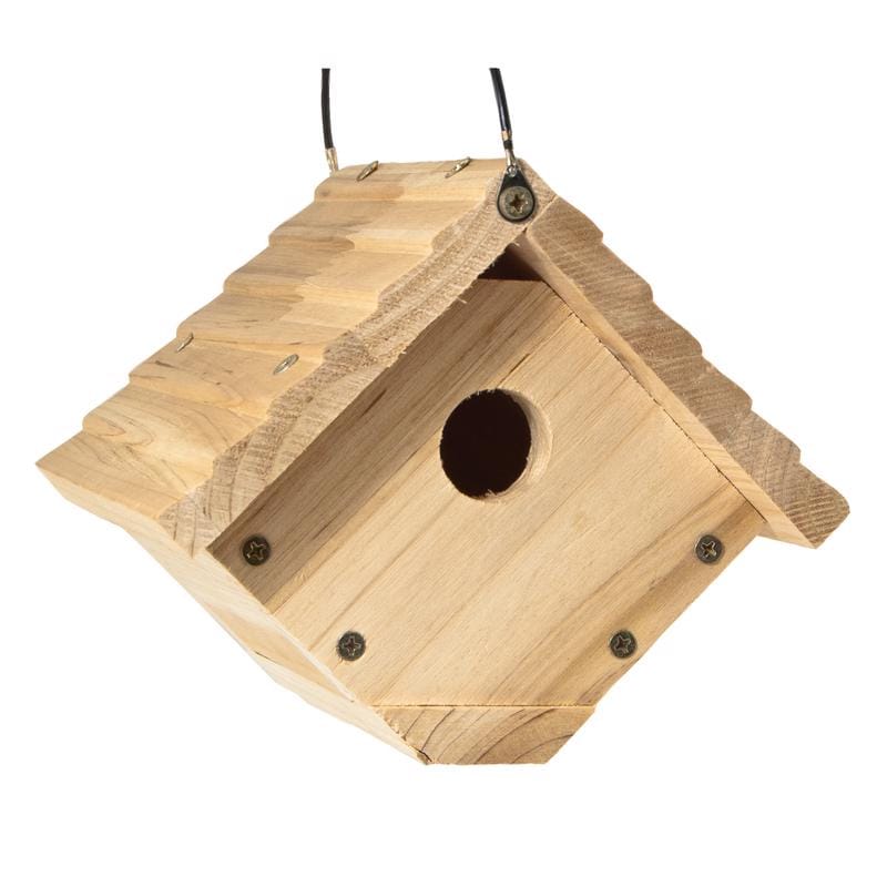 Audubon 24306 6.25 in. H X 6.8 in. W X 7.13 in. L Red Cedar Bird House