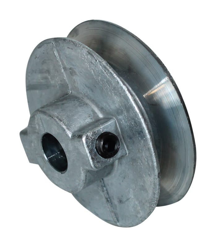Chicago Die Cast 500A5 5 in. D X 1/2 in. D Zinc Single V-Grooved Pulley