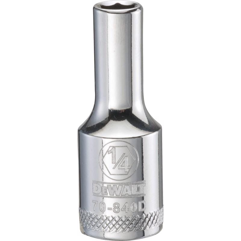 Dealt DWMT70840OSP DeWalt 1/4 in. X 3/8 in. drive SAE 6 Point Deep Socket 1 pc