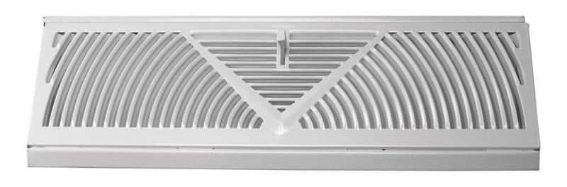 Tru Aire C118SW 4-1/2 in. H X 18 in. W 3-Way Powder Coat White Steel Baseboard Diffuser