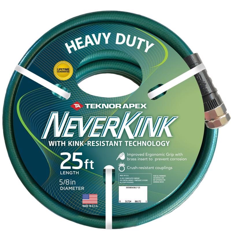 Teknor Apex 8617-25 NeverKink 5/8 in. D X 25 ft. L Heavy Duty Garden Hose