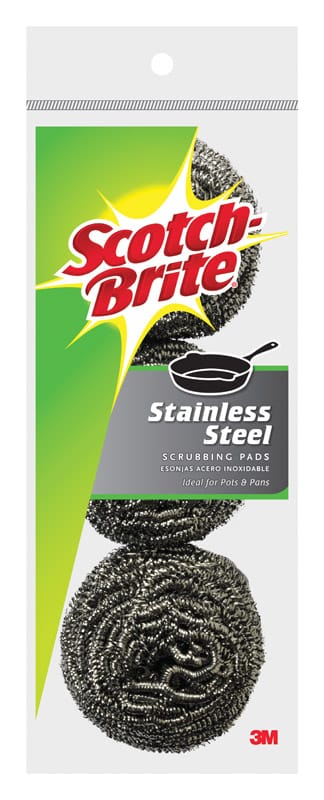 Scotch-Brite 214C Heavy Duty Scrubbing Pads For Pots and Pans 3 pk