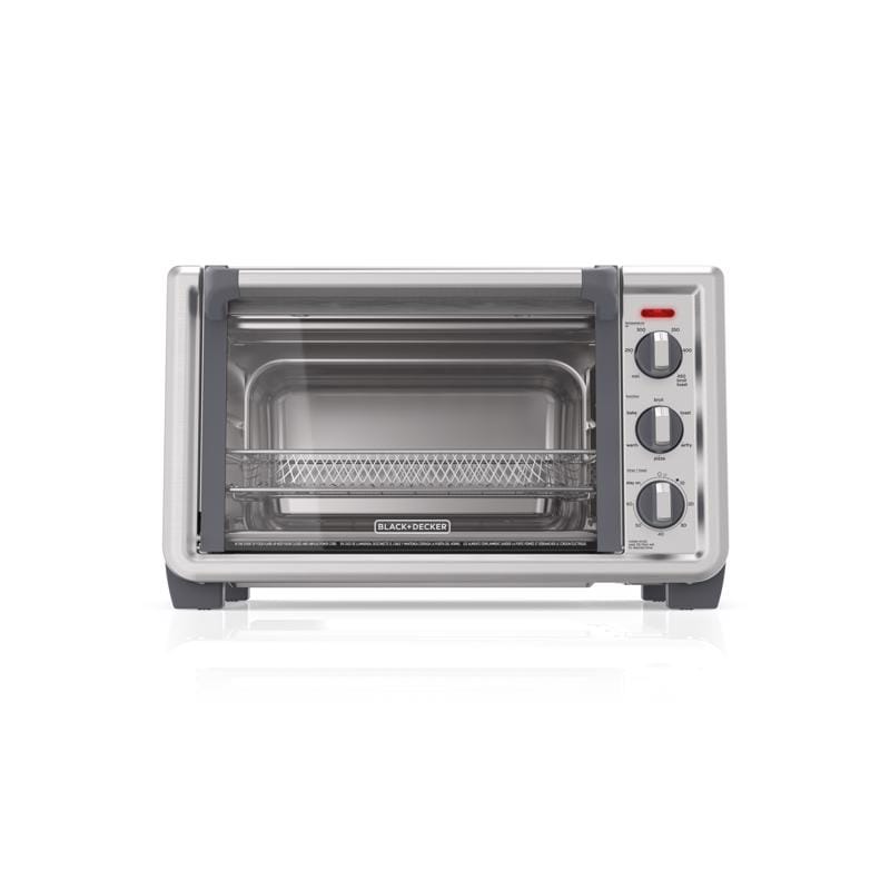 Black+Decker TO6135-1SD Stainless Steel Black/Silver 6 slot Toaster Oven w/Air Fry 13 in. H X 15 in. W X 20 in.