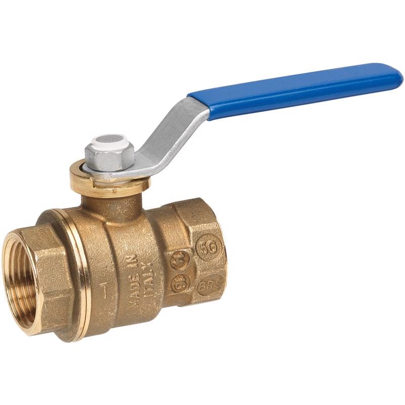 Homewerks 116-2-1 1 in. Brass FIP Ball Valve Full Port Quarter-Turn Lever For Water/Oil/Gas