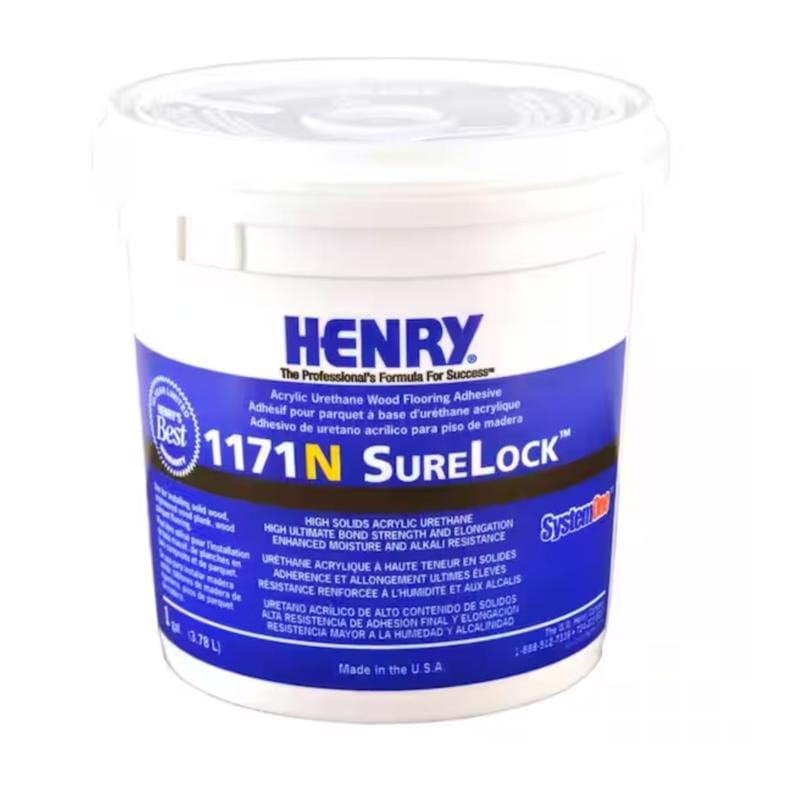 Henry 12235 1171 N SureLock Acrylic Urethane Beige Wood Flooring Adhesive 1 gal