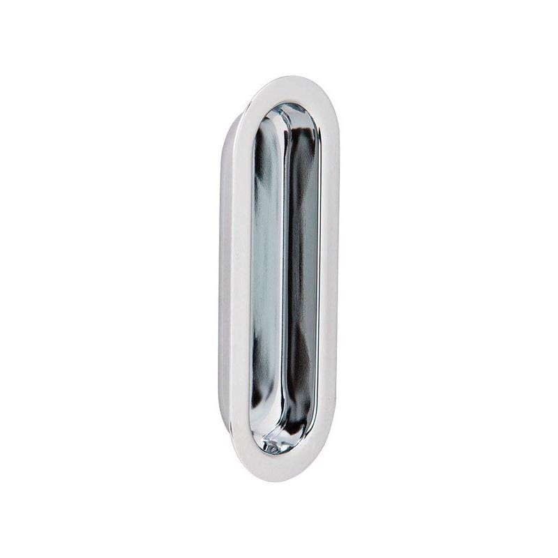 Ives 223B26 3-9/16 in. L Bright Chrome Silver Brass Flush Mortise Finger Pull