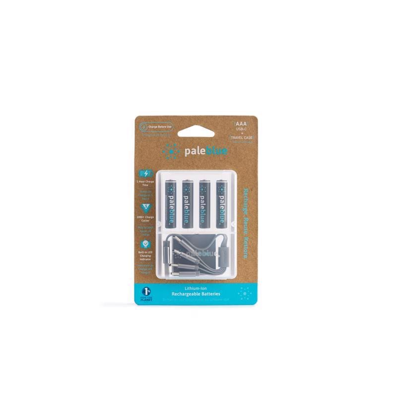 Pale Blue Earth PB-AAA-C AAA Lithium Batteries 4 pk Carded