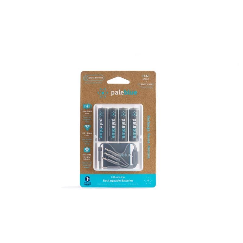 Pale Blue Earth PB-AA-C AA Lithium Batteries 4 pk Carded