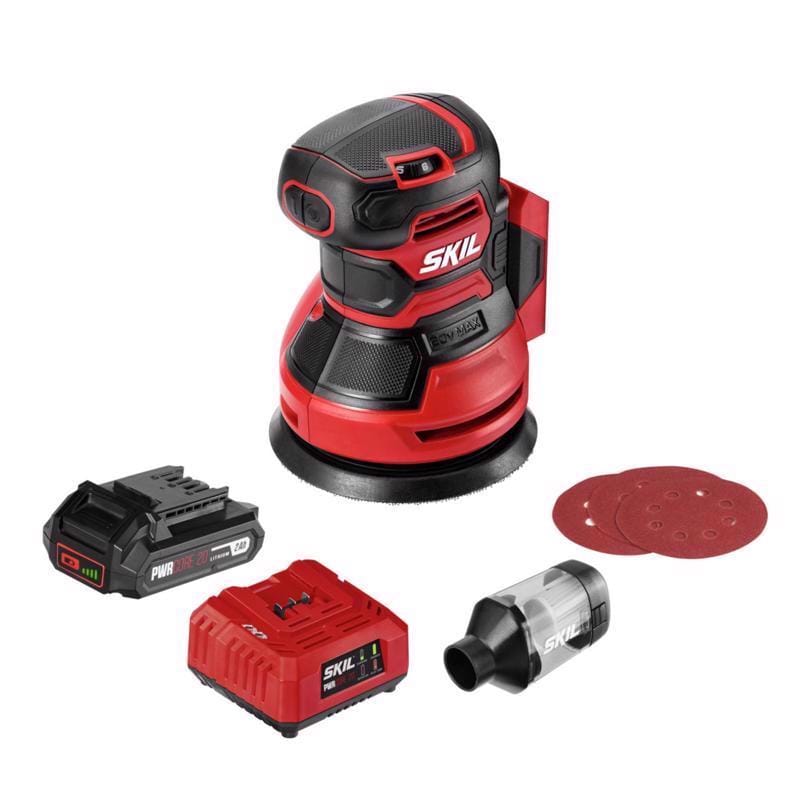 Skil SR6604B-10 20V PWR Core 20 Cordless Random Orbit Sander Kit (Battery & Charger)