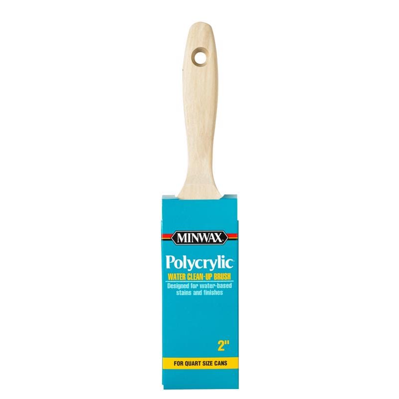 Minwax 427310200 Polycrylic 2 in. Flat Stain Brush