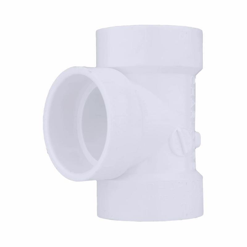 Charlotte Pipe PVC 00441 0600 Schedule 40 1-1/2 in. Hub pc X 1-1/2 in. D Hub PVC Vent Tee 1 pk