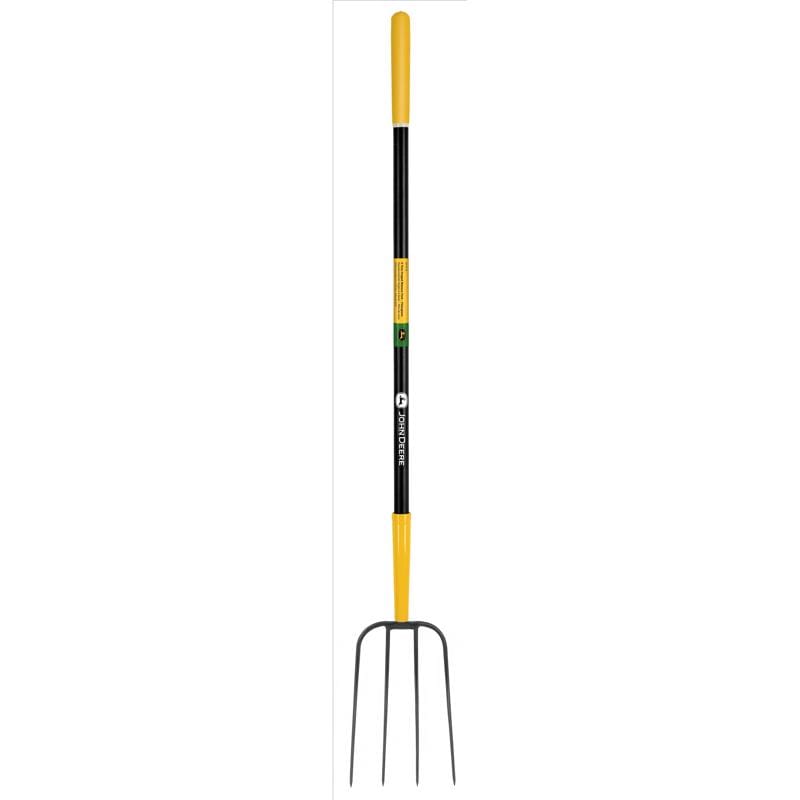 John Deere BPJ-4F-JD 4 Tine Steel Manure Fork 48 in. Fiberglass Handle