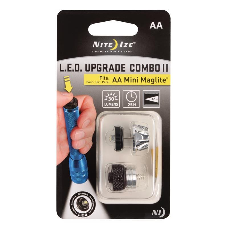 Nite Ize LUC2-07 LED Upgrade Combo II White LED Flashlight Bulb Pin/Plug-In Base