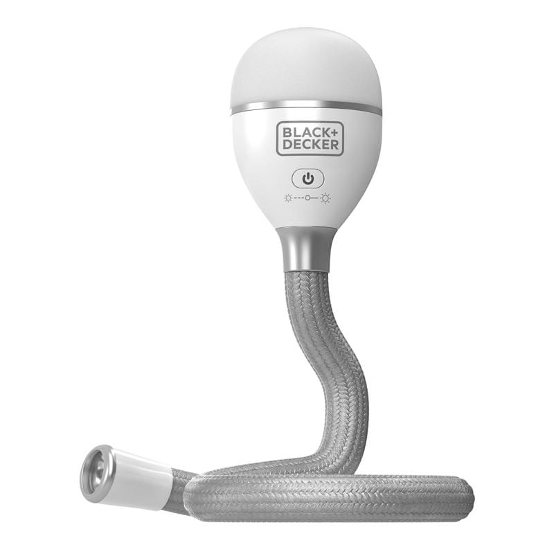 Black+Decker BDCFSL01 White LED Rechargeable Bendable Work Light