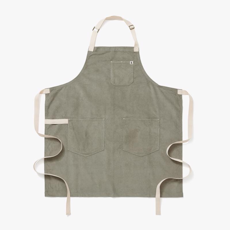 Hedley & Bennett ESS-CORD-AGV 3 pocket Agave Green Cotton Corduroy Apron