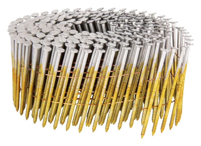 Metabo HPT 13352HPT 2-1/4 in. L X 16 Ga. Wire Coil Stainless Steel Siding Nails 15 deg 900 pk