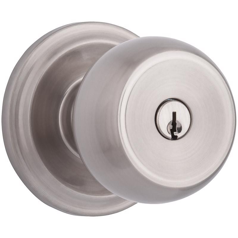 Brinks 23001-119 Push Pull Rotate Stafford Satin Nickel Single Cylinder Lock KW1 1.75 in.