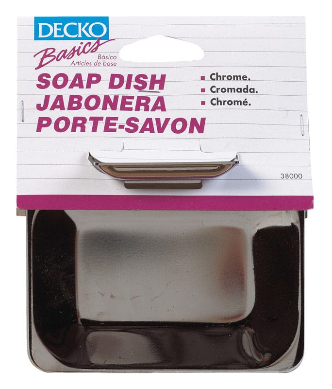 Decko 38000 Chrome Silver Steel Soap Dish