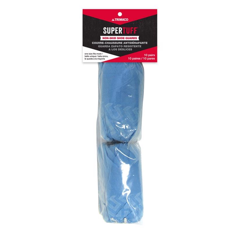 Trimaco 54310.6 SuperTuff Shoe Cover One Size Fits All Blue 10 pair Waterproof