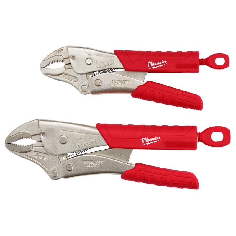 Milwaukee 48-22-3402 2 Piece Curved Jaw Locking Pliers W/ Grip