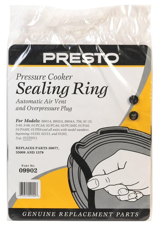 Presto 09902 Rubber Pressure Cooker Sealing Ring 6 qt