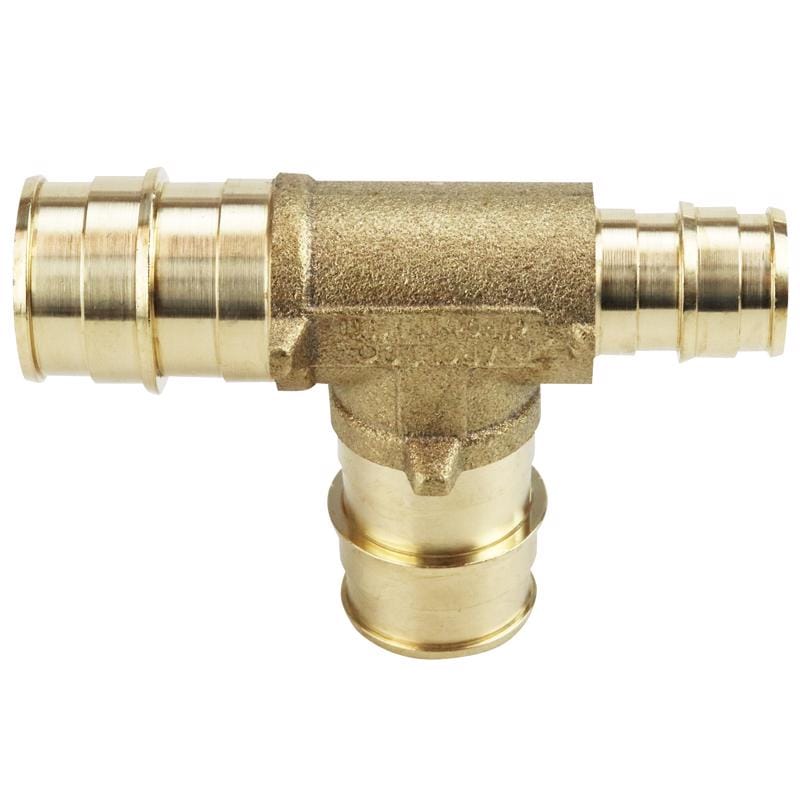 Apollo EPXT341234 Expansion PEX / Pex A 3/4 in. Expansion PEX in to X 1/2 in. D PEX Brass Tee