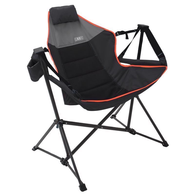 Rio Brands GRSW01-25ACEPK6 Black Suspension Folding Lounger