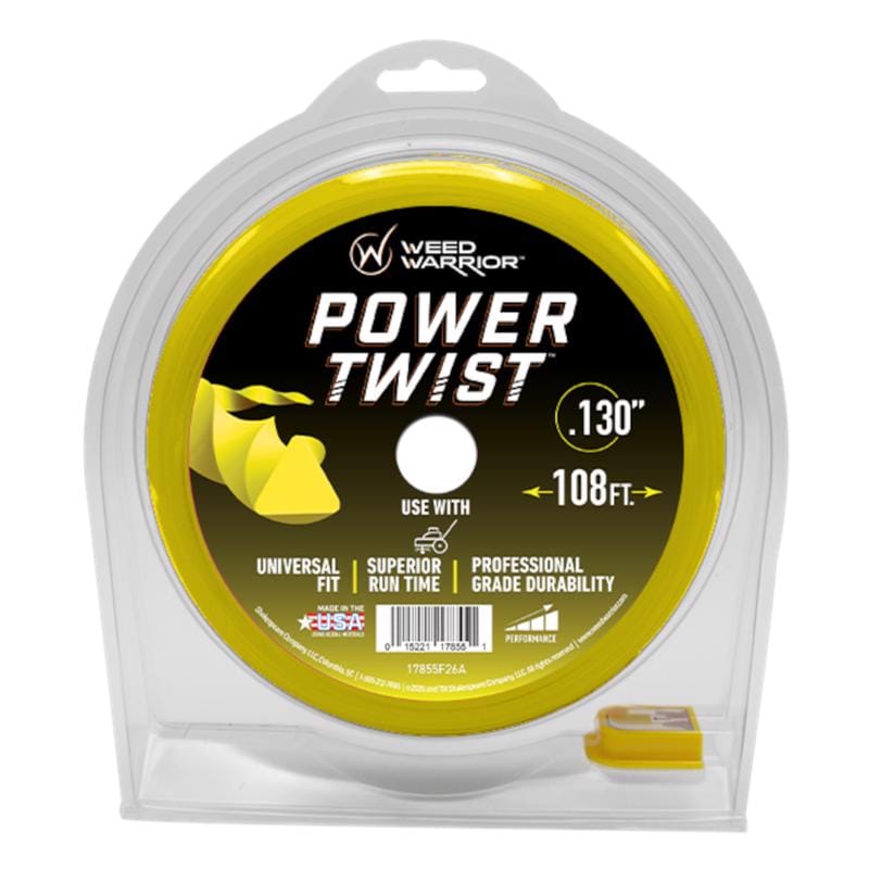 Weed Warrior 17855 Professional Grade .130 in. D X 108 ft. L Trimmer Line